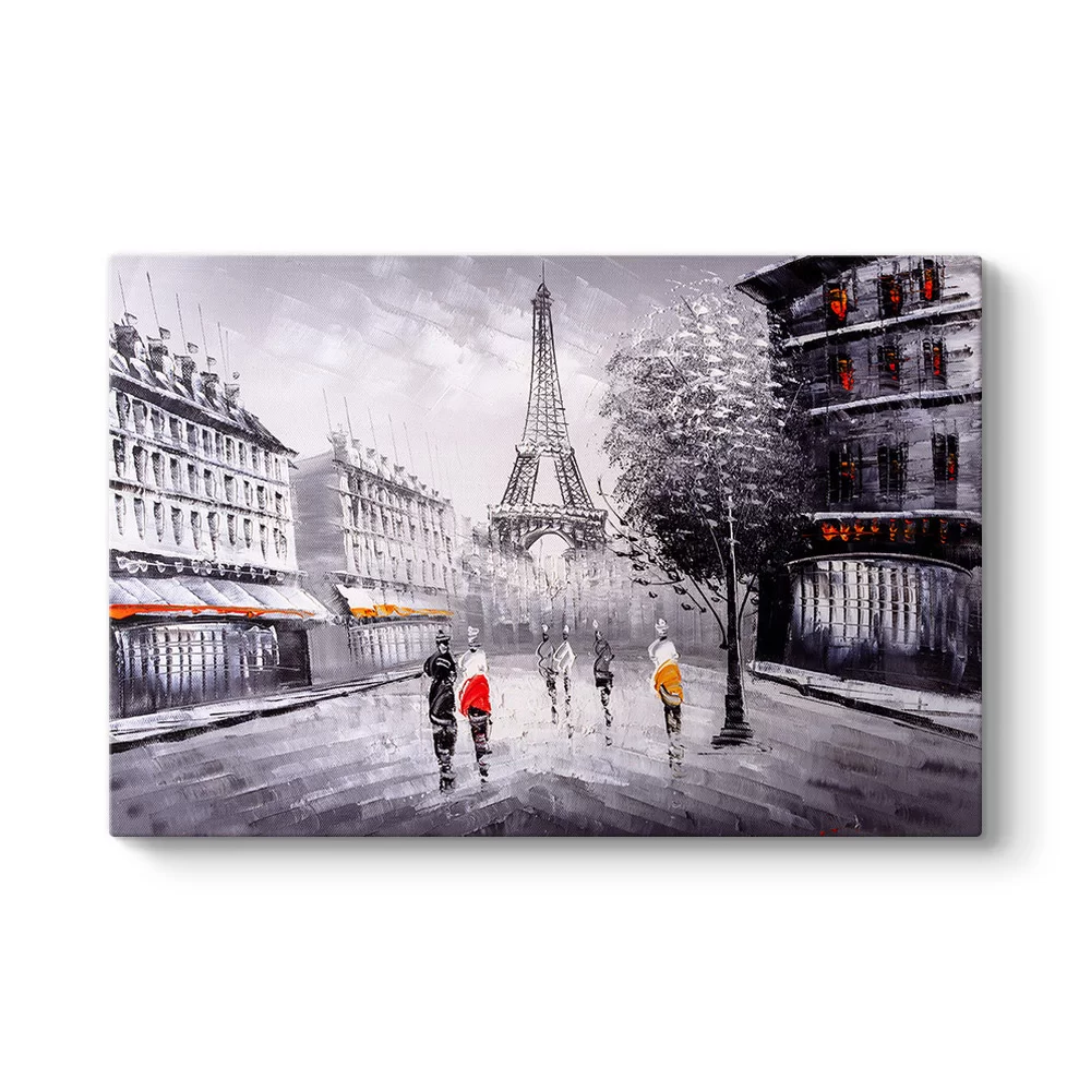 Paris Sokaklarında Tablosu - Model 1
